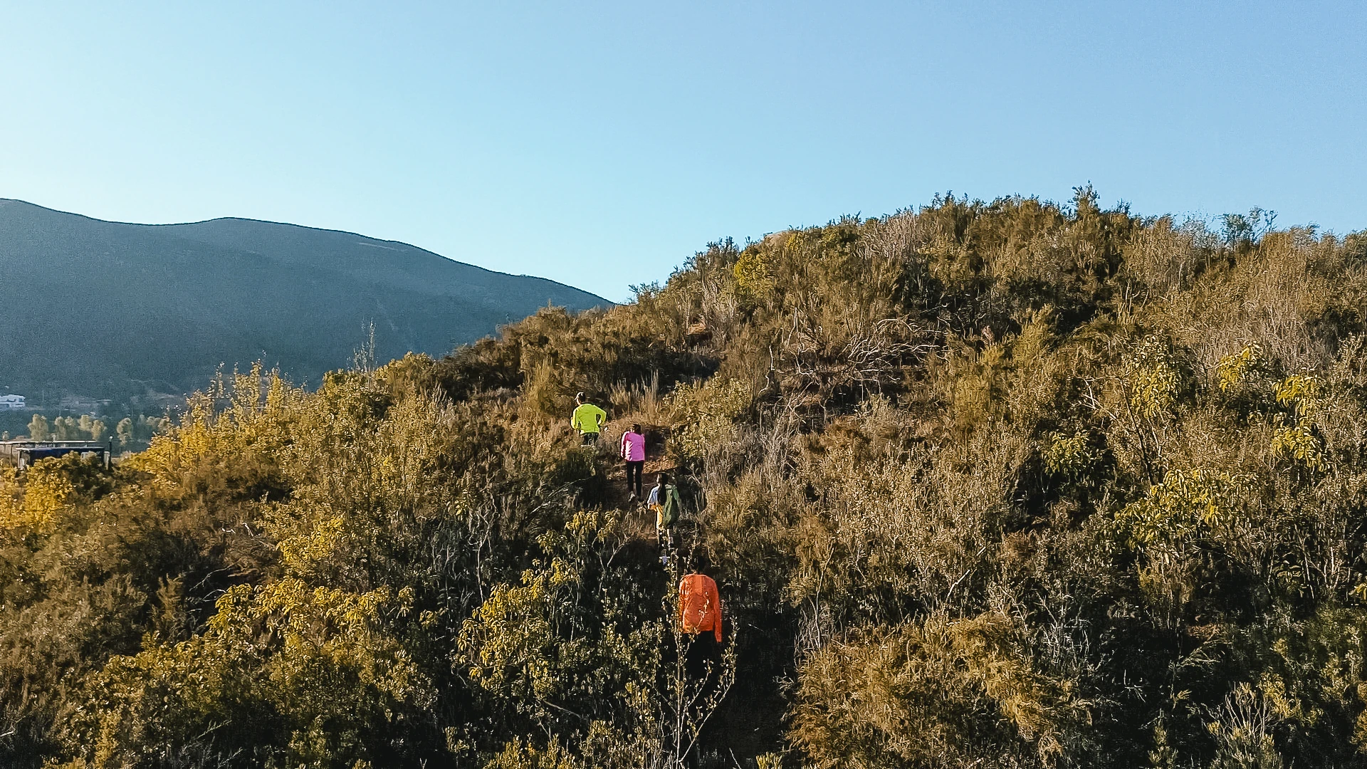 Pista de trail y senderismo rodeada de naturaleza en San Antonio de las Minas