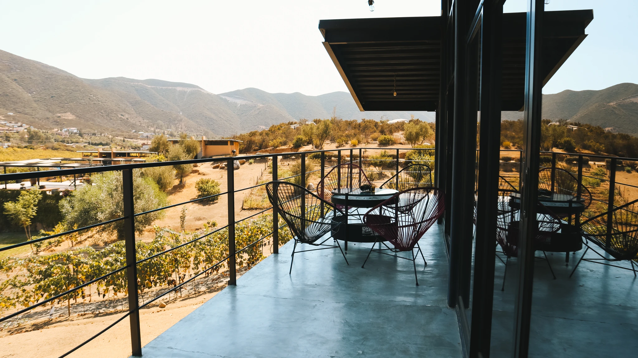 Terraza privada de una Villa en Origen 75, ideal para convivir en Semana Santa